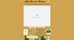 Desktop Screenshot of gites-clairiere-ardenne.be
